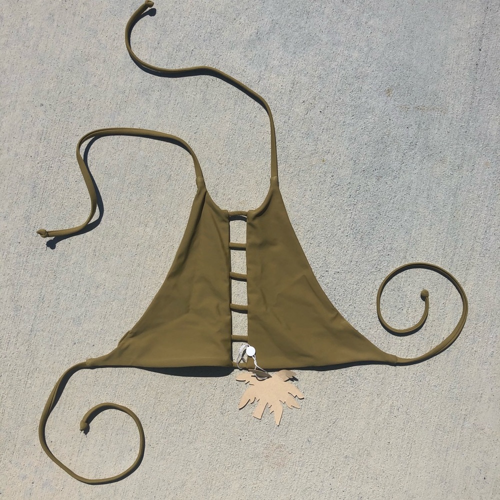 NWT Free People Bettini Halter Bikini Top